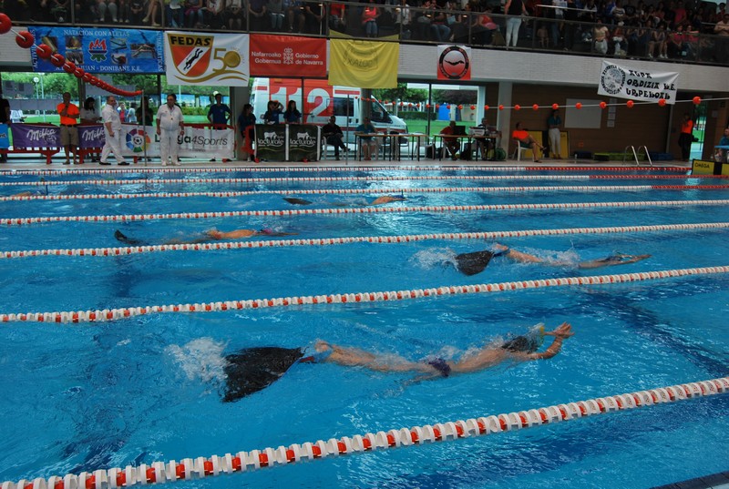 Navarra impone su ley bajo el agua en el Campeonato de España Infantil y Cadete